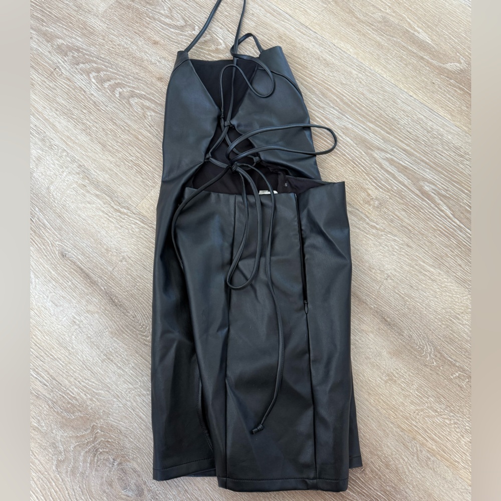 Black Pleather Dress